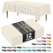 Exquisite 12-Pack Premium Plastic Tablecloth 54in. x 108in. Rectangle Plastic Table Cover